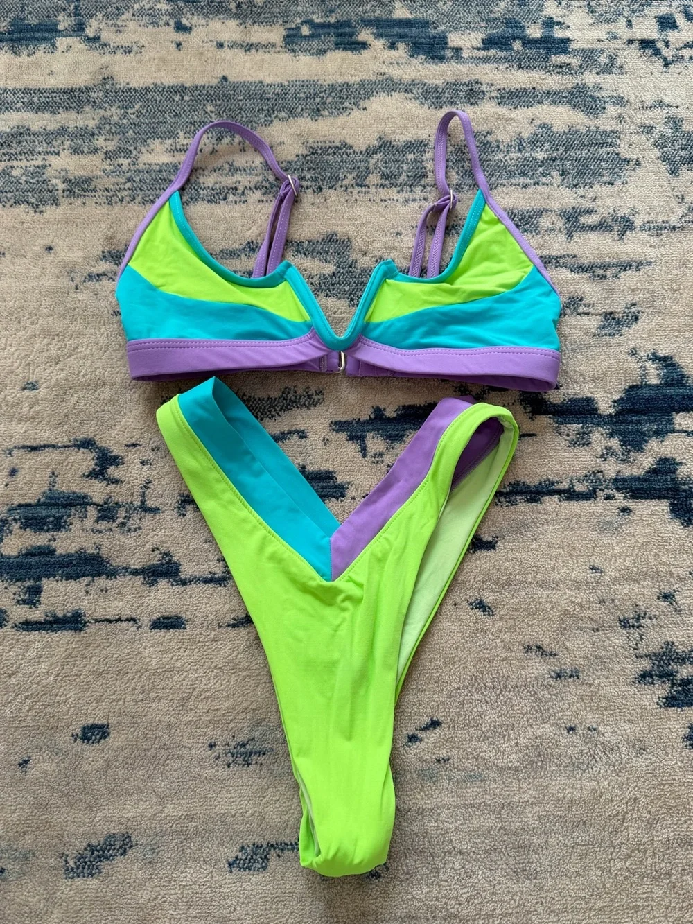 Oneone Swim Matching Bikini Set Small Bottoms & XS Top